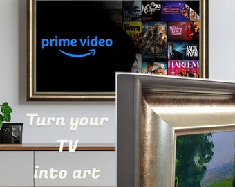 Lenora Bronze & Silver TV Frame – Universal Quality Tv Frame for Sony, Samsung The Frame, TCL, Hisense, LG, Vizio, Panasonic and any Brand