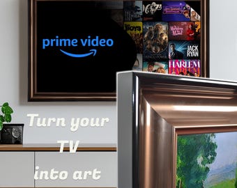 Lenora Shiny Bronze TV Frame – Universal Quality Tv Frame for Sony, Samsung The Frame, TCL, Hisense, LG, Vizio, Panasonic & any Tv Brand