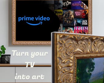 Verity Ornate Bronze TV Frame – Universal Quality Tv Frame for Sony, Samsung The Frame, TCL, Hisense, LG, Vizio, Panasonic & any Tv Brand
