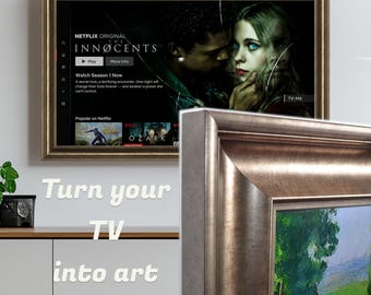 Lenora Bronze TV Frame – Universal Quality Tv Frame for Sony, Samsung The Frame, TCL, Hisense, LG, Vizio, Panasonic & any Tv Brand