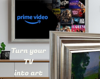 Fenna Silver TV Frame – Universal Quality Tv Frame for Sony, Samsung The Frame, TCL, Hisense, LG, Vizio, Panasonic & any Tv Brand