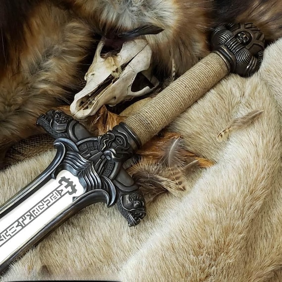 Custom Forged Conan Father’s Sword | Handmade Viking Steel Atlantean Conan Barbarian Sword| Collectible Cosplay Prop Fan Gift for Him or Dad