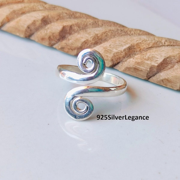 Solid 925 Sterling Silver Handcrafted Stylish Band Ring, All Occasion Gift, Gift For Her.