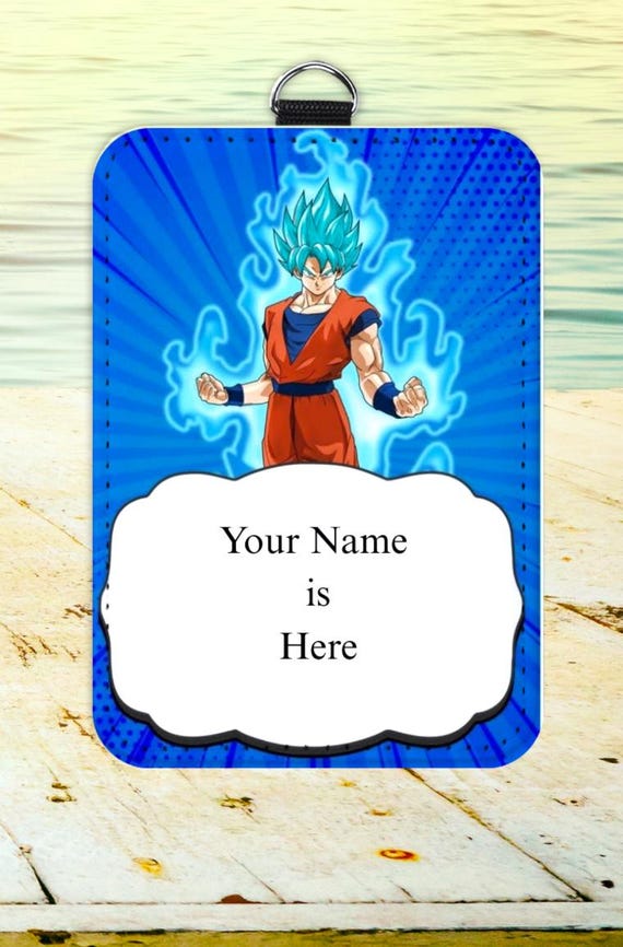 Dragon Ball Z ID Badge Holder: Super Saiyan Goku & Vegeta - Etsy