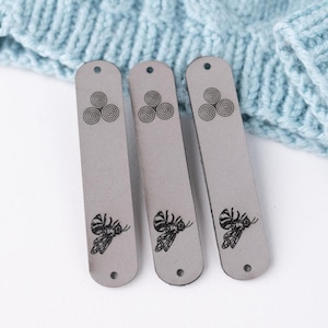 Personalized Leather Labels: Custom Sewing, Knitting, Crochet & Handmade Item Tags