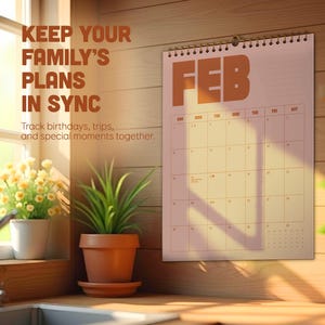 2026, 2027 Wall Calendar: 12 Vintage Color Monthly Planner, Recycled Paper, Monday/Sunday Start image 7
