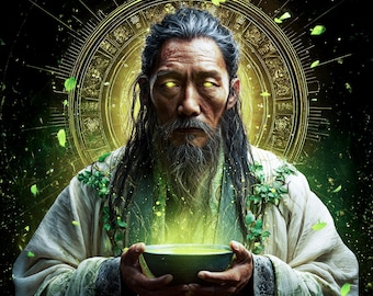 Shennong Attunement Activation, Healing Power Current Initiation and Invocation, Charged Digital Artwork
