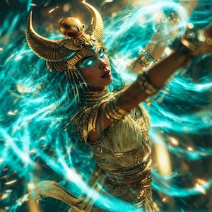 Hathor Lady of Turquoise and Dance Attunement | Ecstatic Frequency of Joy, Music & Warmth | Transmission MP3 + Codex PDF + Charged Sigil PNG