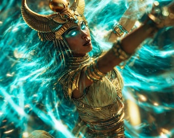 Hathor Lady of Turquoise and Dance Attunement | Ecstatic Frequency of Joy, Music & Warmth | Complete Temple Grade System (PDF + PNG + MP3)