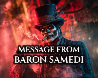 Channeled Baron Samedi Message | Personalized Voodoo Reading Guidance for Deity Work | Channeled Letter + Psychic Reading Audio (PDF + MP3)