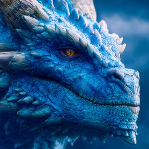 Azure Dragon of Protection Attunement Activation, Power Current Initiation and Invocation, Charged Digital Artwork