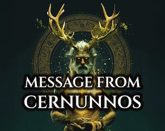 Channeled Cernunnos Message, Personalized Deity Reading, Telepathy Reading | Channeled Letter + Audio Psychic Reading (PDF + MP3)