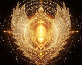 Enochian Prosperity Current Distance Attunement | Angelic Abundance and Wealth Activation (Digital Kit + Charged Artwork)