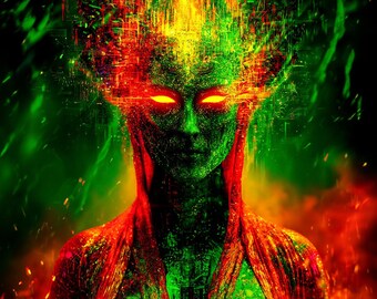 Synth-Empress | 417Hz Neon Grid Current of Cybernetic Charisma & the Digital Crown | Magnum Opus Temple Grade System (PDF + PNG + MP3)