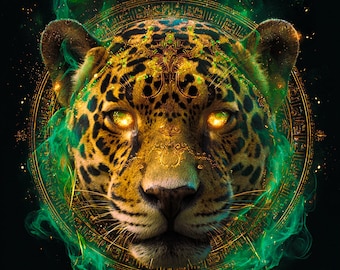 Jaguar Shaman Nahuatl Distance Attunement | Night-Sorcery Spell | Warrior Spirit, Shadow Sight & Ancestral Jaguar Power (Digital Kit)