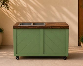 Luxury Mobile Charcuterie Cart | Foldable Bar Cart for Events, Catering, Desserts, Weddings, Festivals