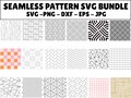 Geometric Seamless Pattern SVG Bundle, Lines Clipart (Digital Download) product logo