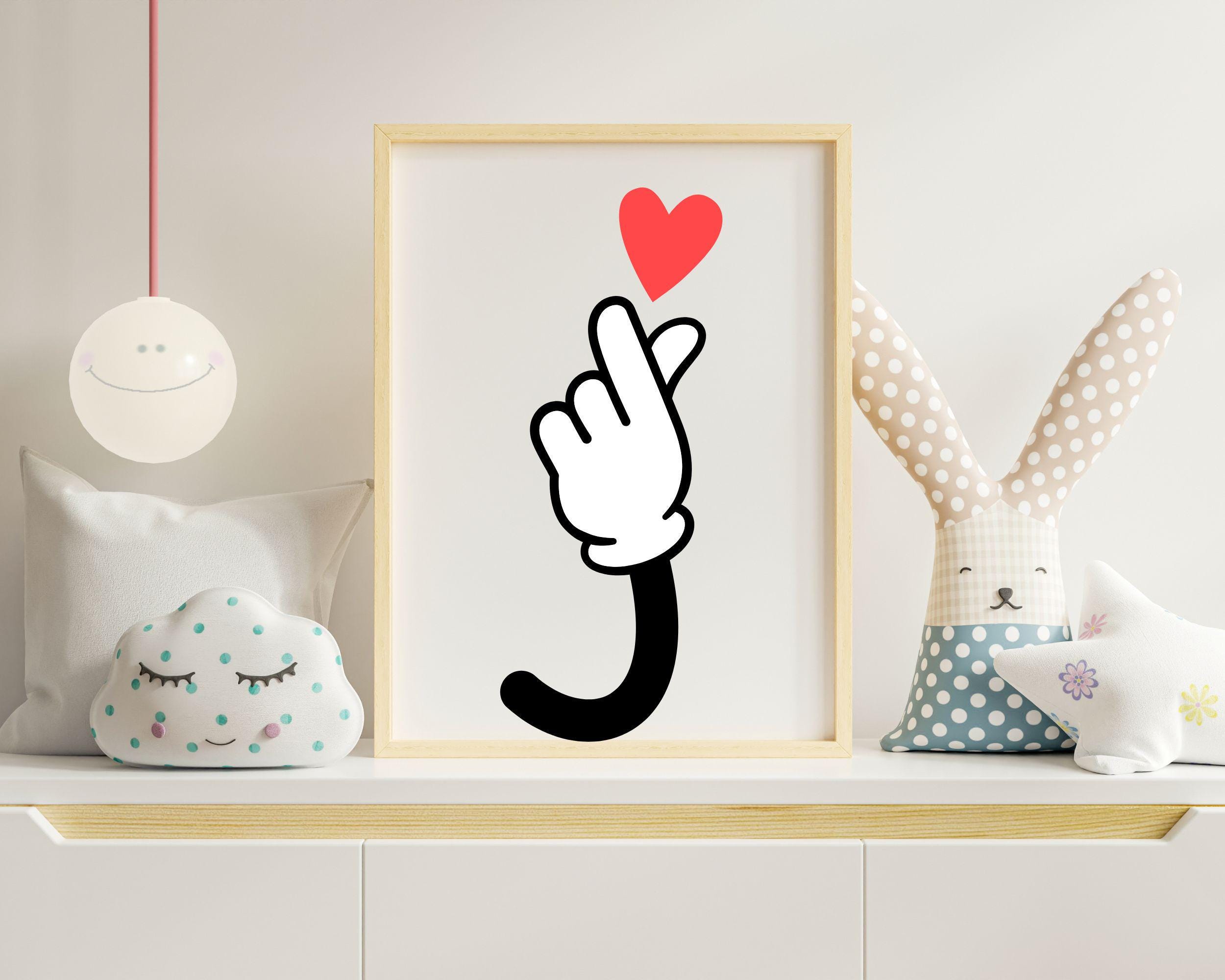 Korean Finger Heart SVG Bundle: Love Sign Cut File (digital