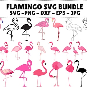Flamingo SVG Bundle | Bird Cut Files (Digital Download)