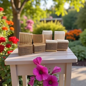 1 Single  Bar – Shea Butter Soap Bar – Choose  | Turmeric Lemon Honey, Honey Oatmeal, Honey Lemon