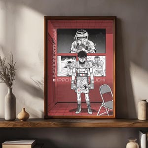 Ippo Makunouchi Digital Poster | Hajime no Ippo Anime Wall Art | Boxing Manga Print | Japanese Anime Decor | Instant Download