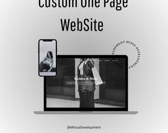 sitio web personalizado de una página