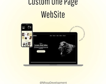 Sitio web personalizado | Diseño HTML y CSS | Creación de landing pages personalizadas