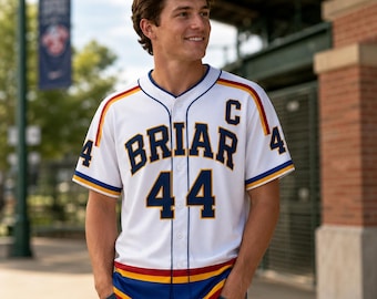 Custom Briar University Hawks Baseball Jersey, Garrett Graham 44 Hockey Romance Jersey, Off Campus Bookish Apparel,Logan,Di Laurentis,Tucker