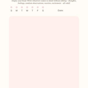 PDF imprimable de l'agenda pour le dysfonctionnement exécutif - Non daté, quotidien hebdomadaire pour se concentrer et submerger image 4