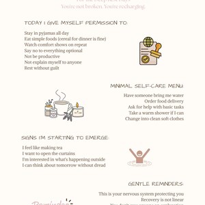 PDF imprimable de l'agenda pour le dysfonctionnement exécutif - Non daté, quotidien hebdomadaire pour se concentrer et submerger image 5