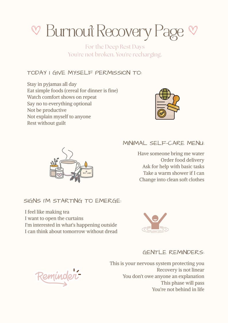 PDF imprimable de l'agenda pour le dysfonctionnement exécutif - Non daté, quotidien hebdomadaire pour se concentrer et submerger image 5