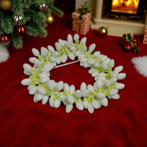 Artificial jasmine strings for hair reusable, waterproof real look like jasmine strings