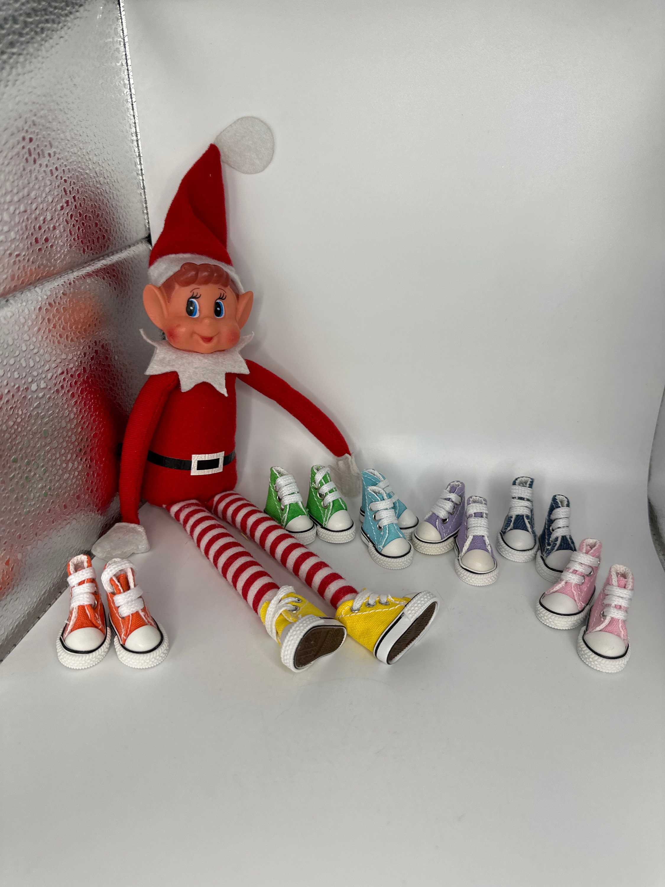 ELF Acrylic Sublimation BLANKS Christmas Ornaments Holiday Acrylic White  Blanks Unisub or Cast Acrylic Unfinished Blanks Elf Hat With Shoes 