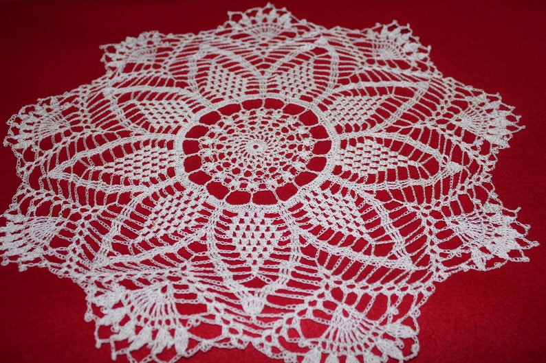 White 16 inch New Crocheted Doily