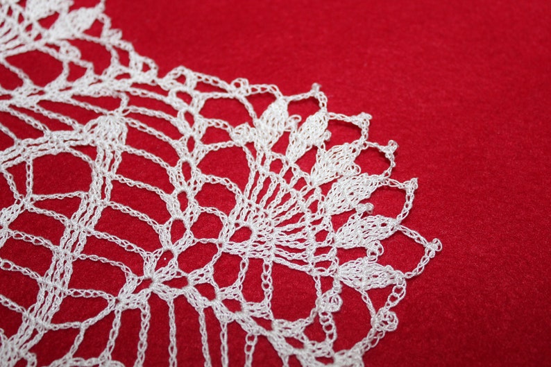 White 16 inch New Crocheted Doily