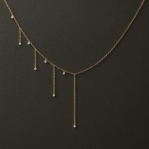 Diamanten ketting | Persephone - Tranen van licht