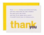 Limerick Thank You Support Card
