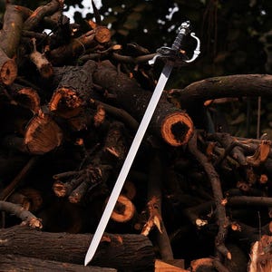 Handmade Legend of Zorro Rapier Replica: Stainless Steel Movie Sword with Leather Scabbard