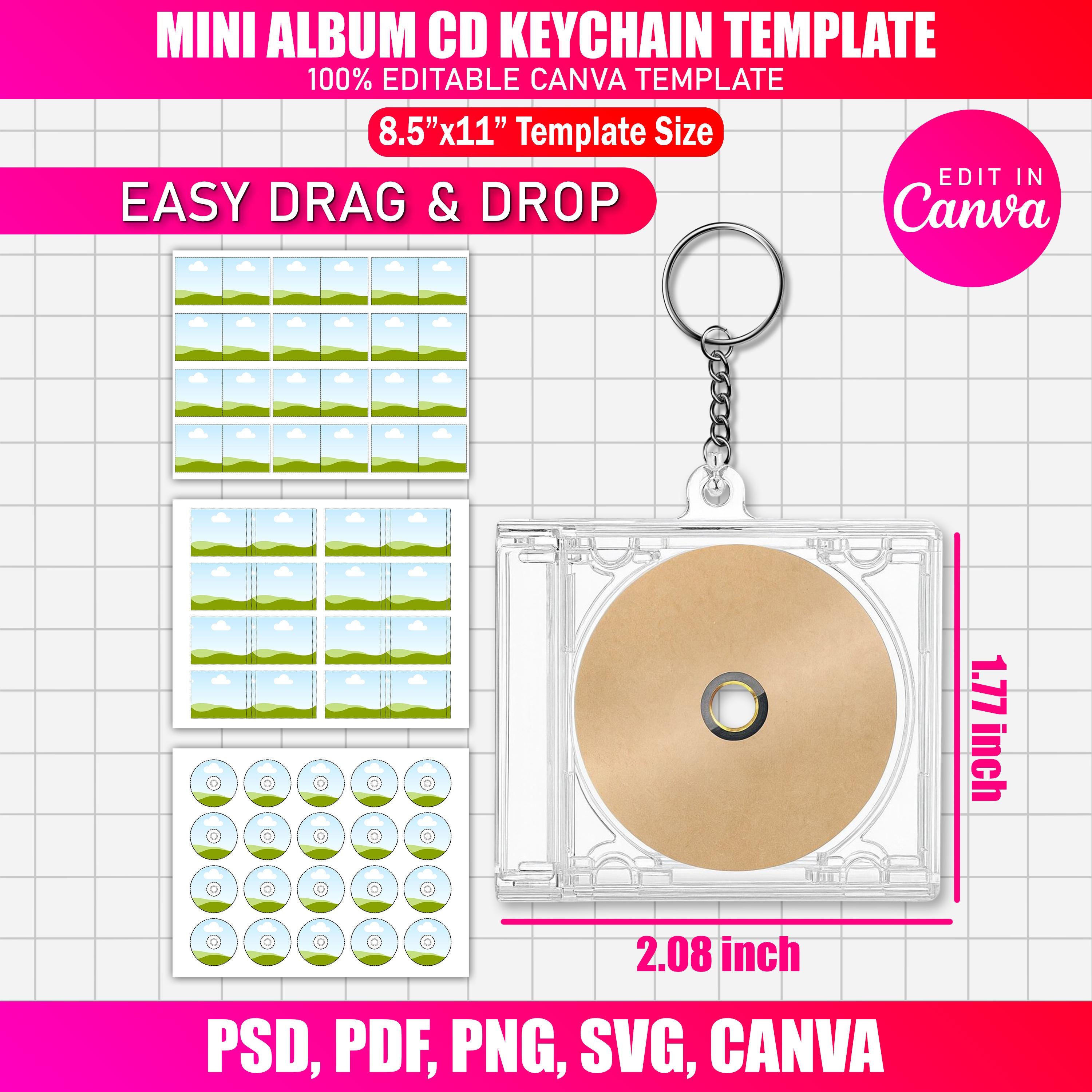 Custom mini cd keychain - Etsy 日本