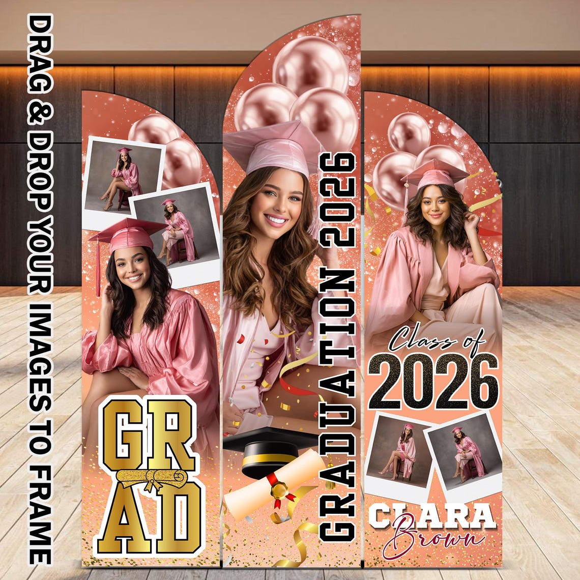10x Graduation Wooden Arch Panel Canva Designs, Grad Wooden Arch ...