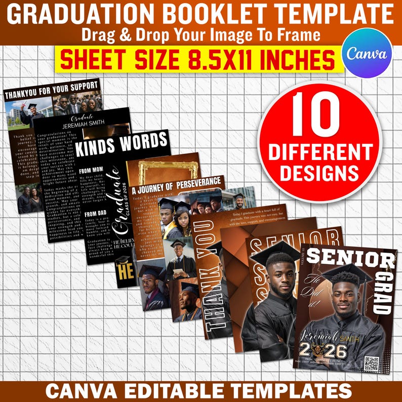 10x Senior 2026 Memory Magazine Bundle | Elite Graduation Booklet Suite ...