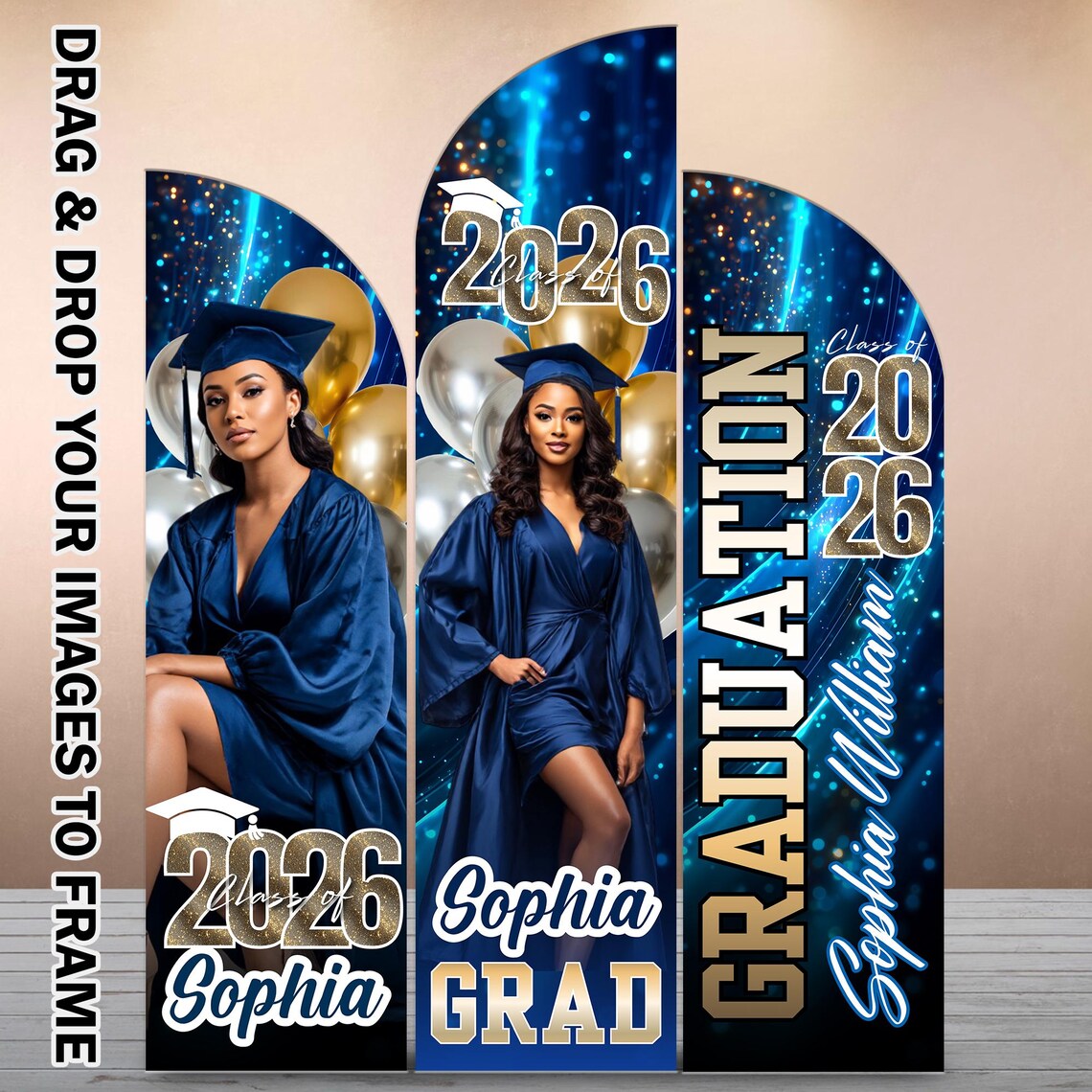 10x Graduation Wooden Arch Panel Canva Designs, Grad Wooden Arch ...