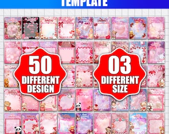 50+ Valentines Day Jumbo Treat Cards Template | Jumbo Valentines Card for Kids | Valentine's Kid Treat Holder, Canva Editable Kids Valentine