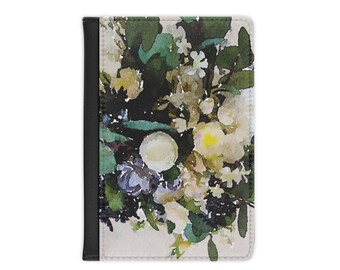 THE VIEW Art Passport Cover water trees water blue Travel Newlyweds
