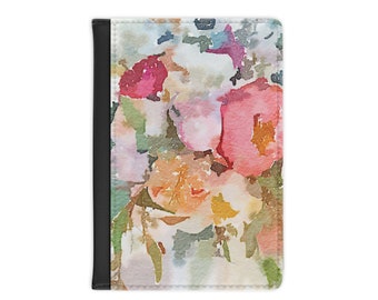 Pink Floral- Passport Cover