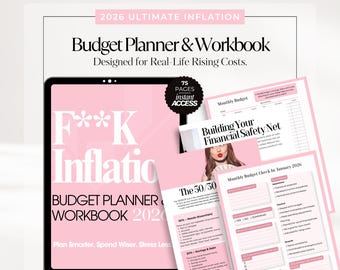 2026 Inflation Budget Planner and Debt Tracker (Digital Download)