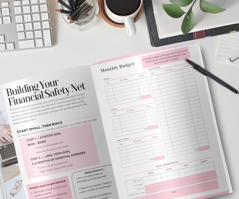 2026 Printable Budget Planner and Debt Tracker Financial Workbook for ...