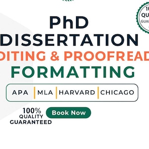 PhD Academic Editing-Thesis ,Dissertation ,Research Proposal ,Journal Article