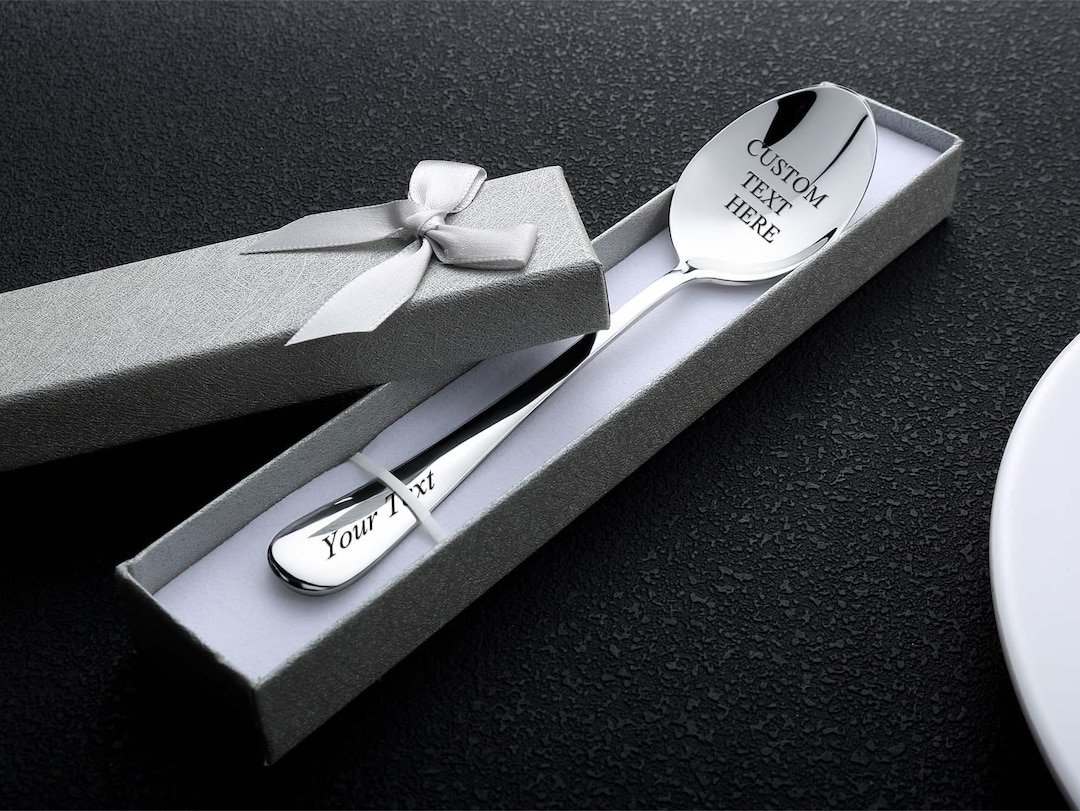 Spoon Gift Box Personalized Engraved Spoon With Gift Box,custom Name Spoon • Holiday ...