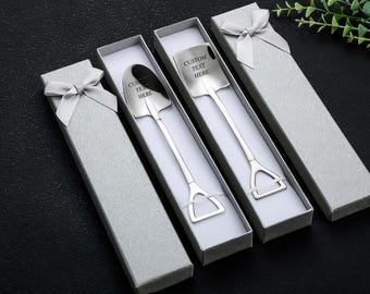 Peanut Butter Shovel Personalized Name Spoon, Birthday, Father's Day Christmas Stocking Stuffer Custom Gift Macaroni For her, him Funny gift